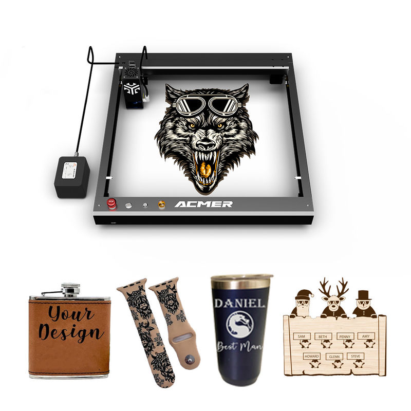 33W Diode Laser Engraver Dan Mesin Pemotong Presisi Tinggi Untuk Kayu Kulit Akrilik