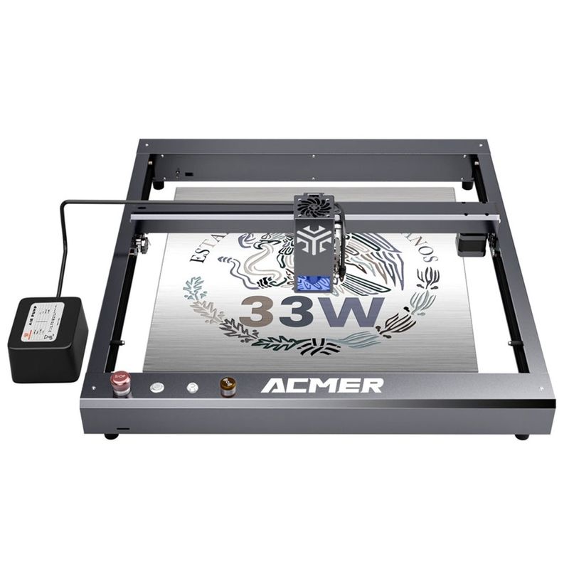 ACMER P2 33W Mesin Pemotong Laser Engraver, Kayu Desktop Laser Engraver Dan Cutter Kecepatan Tinggi 30000mm/min