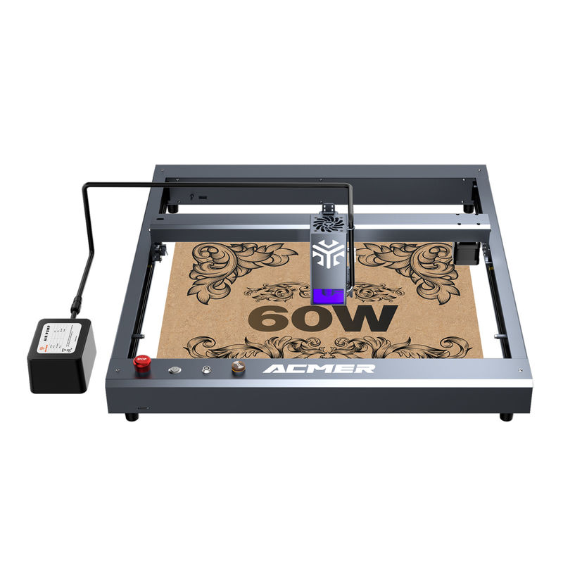 ACMER P2 60W - 68W Desktop Laser Engraving Machine DC 24V 6A / 8A Kecepatan Tinggi