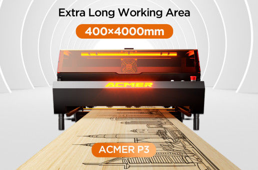 Serat 2W & 10W dioda tertutup dua laser engraver tanpa pembatasan bahan 400 * 400 Area Kerja