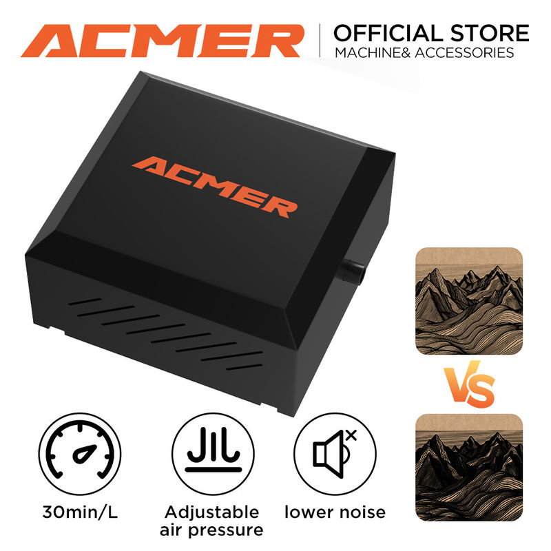 1.8kg 110V-220V Laser Engraver Air Assist Pump EU I US I UK Plug 5.0-5.5 M/s Kecepatan udara