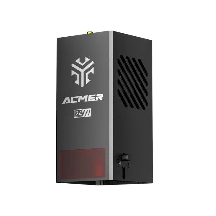 24W dioda Laser Module Kit Kompatibel Dengan Semua Mesin ACMER, 24V / 5A adaptor daya