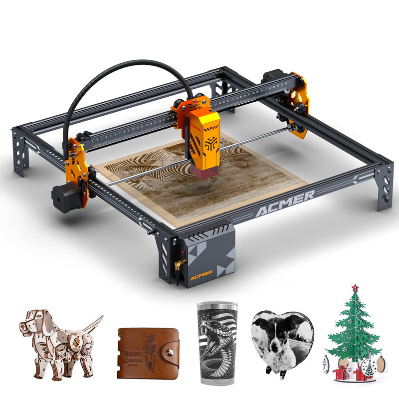 ACMER P1 S Pro 6W High Precision Laser Engraver, ukuran titik 0,06 * 0,08mm,